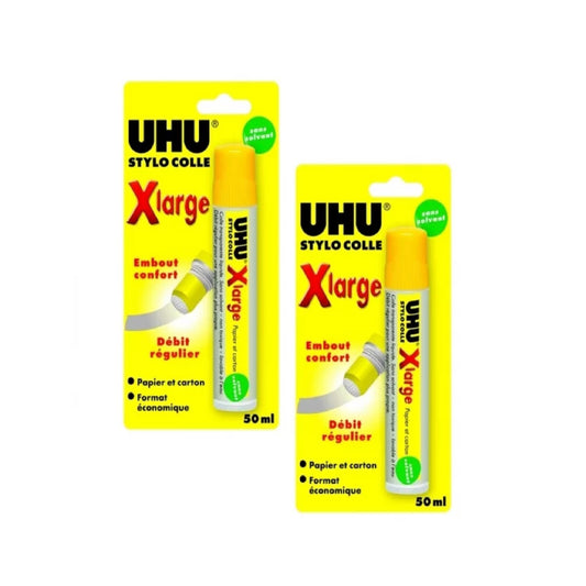 2x UHU Stylo Colle XLarge je 50ml Klebestift Flüssigkleber Büro Schule Basteln