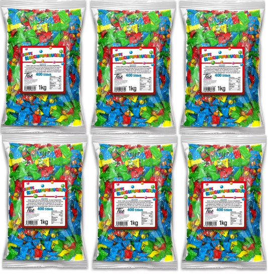 2400 Bunte Kaugummikugeln Kaugummi Wurfmaterial Wurfartikel Fasching Umzug