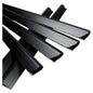 25er Set Noor Klemmschienen Schwarz 19x1,5cm Klemmleisten f. Sichtschutzstreifen
