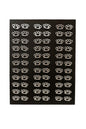 36 Paar Ohrringe Schlagring-Design Silber Ohrschmuck Accessoires Modeschmuck