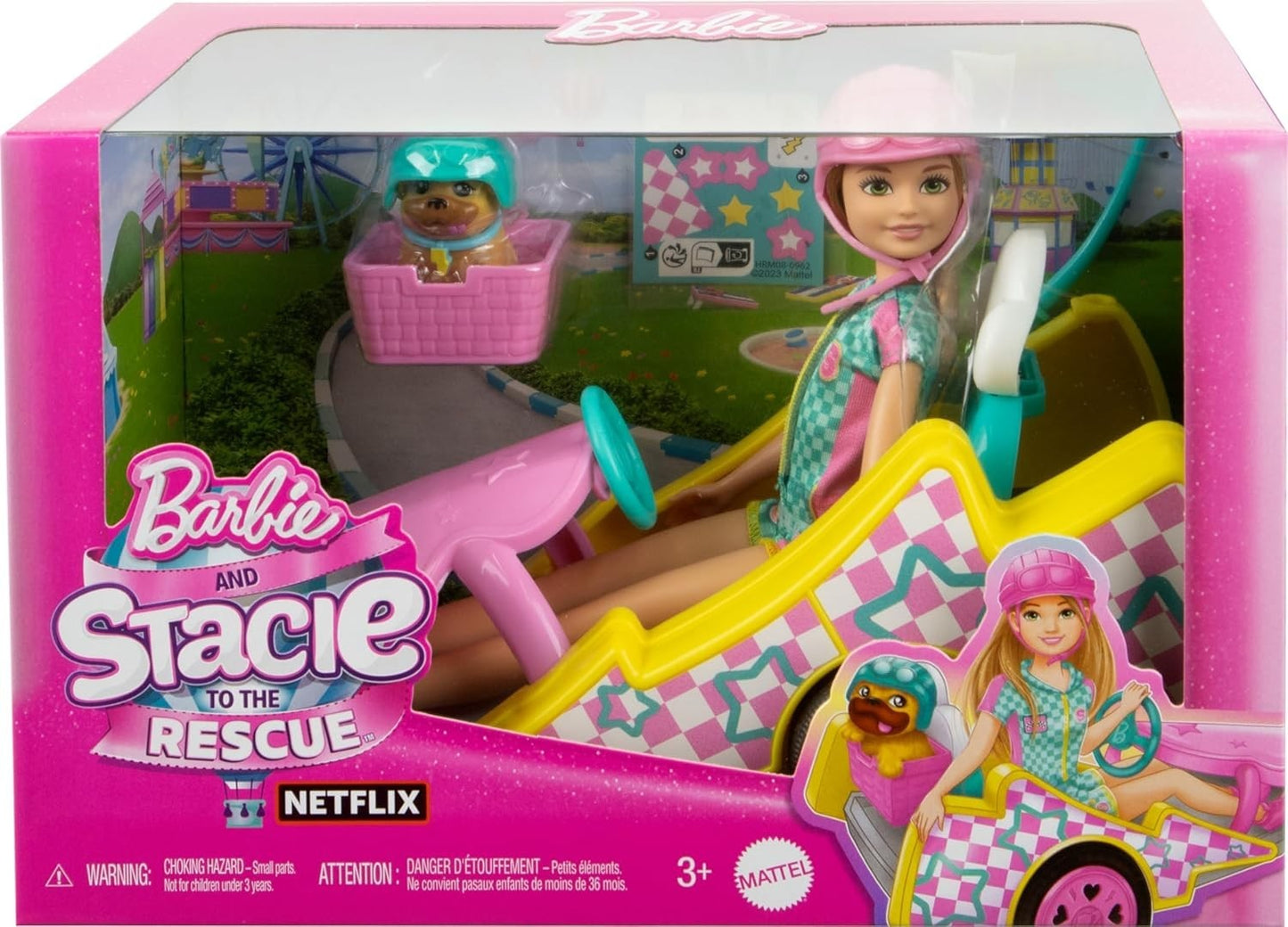 Mattel HRM08 Barbie and Stacie mit Go-Kart Eine Schwester für alle Fälle