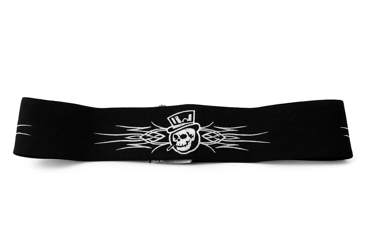 Stretch Taillengürtel Schwarz Tribal Totenkopf Skull Gürtel Belt Gothic Punk Skull Damen