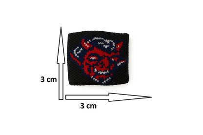 5er Set Fingerschweißband Schwarz Teufel Schweißband für Finger Fingersleeve