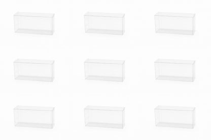 9er Set Schachtel Transparent Geschenkverpackung Geschenkebox Box 14x4x7 cm