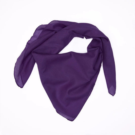 Baumwolltuch Lila Kopftuch Halstuch Schal Bandana Kopftuch Accessoires Multifunktionstuch