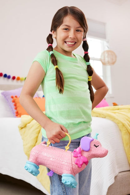 Mattel HKV54 Polly Pocket Hündchenparty Geburtstagsparty Dackel-Party Spielset