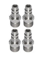 4er Set Rowi Gewindestecknippel 3/8'' AG Kompressorzubehör Druckluftzubehör