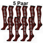 5x Anker Kniestrümpfe Strümpfe Streifen Punk Festival Gothic Clubwear rot club