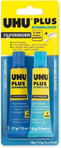 UHU 2-K Epoxidkleber Schnellfest 5min 18g+17g Binder Härter Klebstoff Epoxidharz