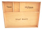 Tabak Stopfbrett Hülsen Tabak Zigaretten Holz Buche handmade tray tablett TOP