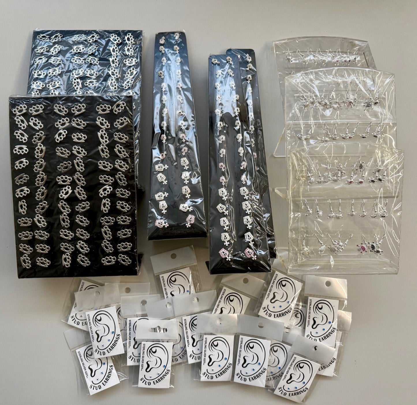 Karton mit min. 170 Paar Ohrringe/Ohrstecker Restposten Posten Aktion A Ware TOP