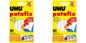 2x UHU Patafix Klebepads 80 Stück, weiß & wieder ablösbar