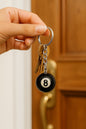 3er Set Schlüsselanhänger 8-Ball Billardkugel Billard Kugel Eightball Keychain