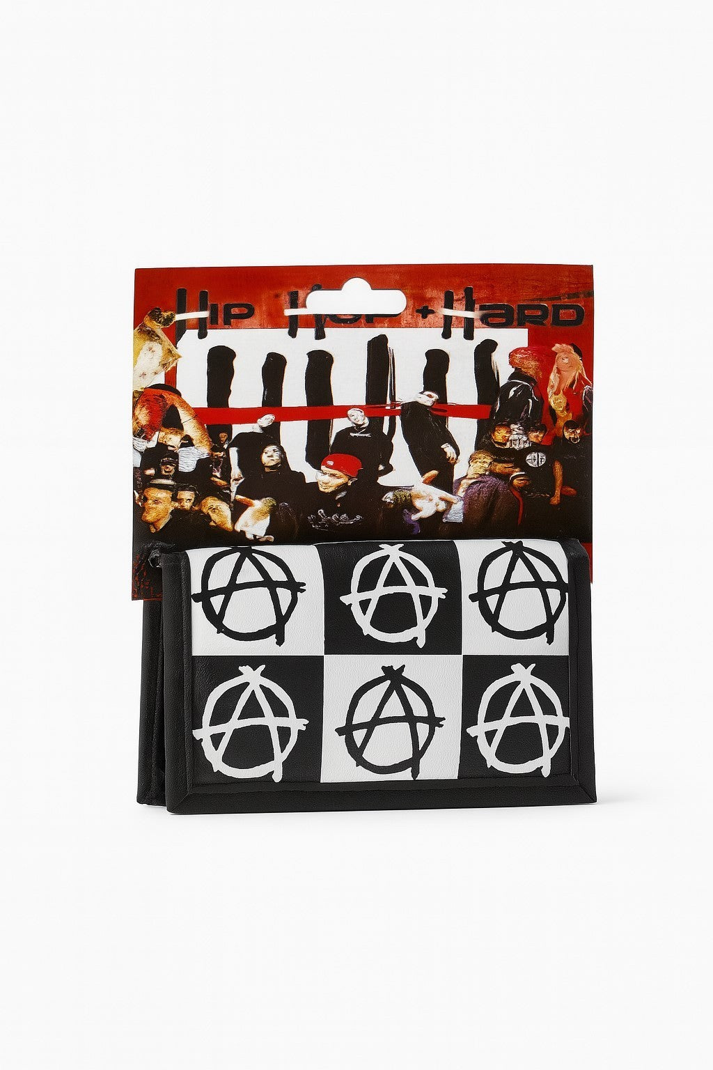 Geldbeutel Schwarz/Weiß Print Geldbörse Portemonnaie Accessoires Punkrock Skater
