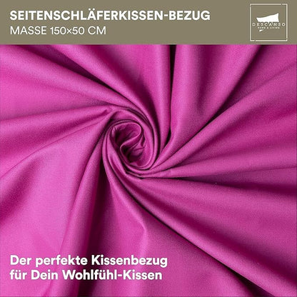 Karton mit min. 5 Kissen Kopfkissenbezüge Pink 150x50 cm Restposten Posten A Ware Aktion