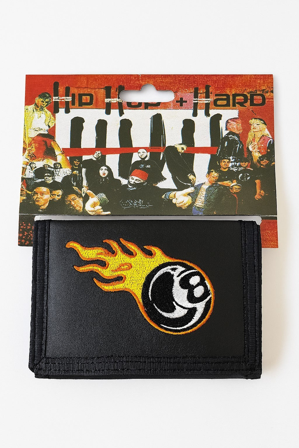 Geldbeutel Schwarz 8-Ball Flammen Geldbörse Portemonnaie Accessoires Rockabilly