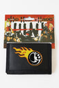 Geldbeutel Schwarz 8-Ball Flammen Geldbörse Portemonnaie Accessoires Rockabilly