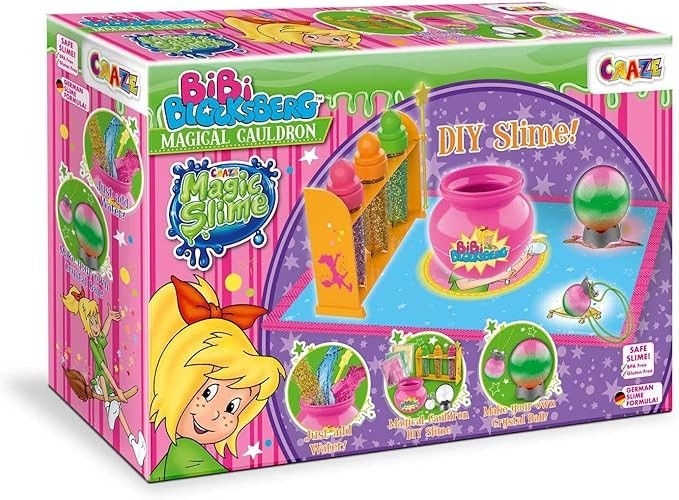Craze 25123 Bibi Blocksberg Magic Slime - DIY Schleim-Labor Spielset Kessel