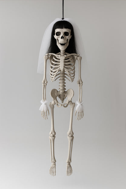 4× Hängende Skelett Figuren Braut Bräutigam Halloween Gothic Vintage Deko Party