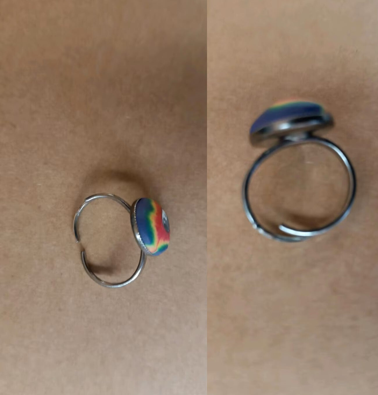 50 Ringe verstellbar  Modeschmuck Retro Festival Flower Power Auflösunng Posten