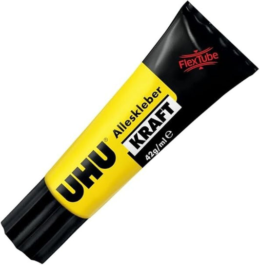 UHU Alleskleber Kraft Flextube 42g Kleber stark transparent Reparatur universell