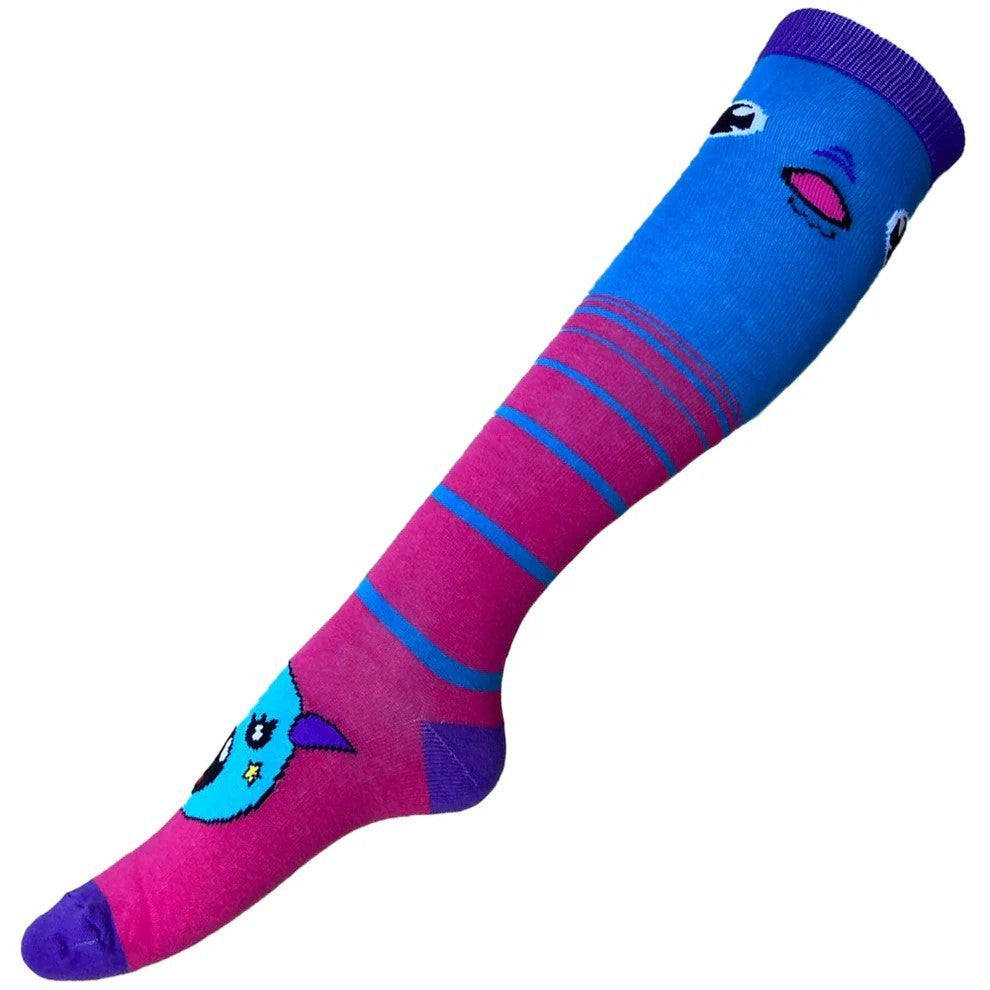 Socken Blaue Monster one size Strümpfe Kniestrümpfe Baumwolle Kinder Unisex