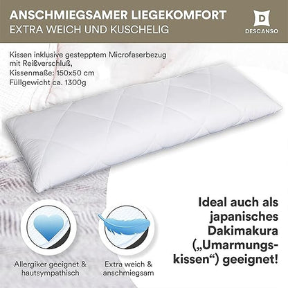 Seitenschläferkissen mit Bezug ✔️ ergonomisch weich Kissen Kopfkissen Lagerung Nackenkissen