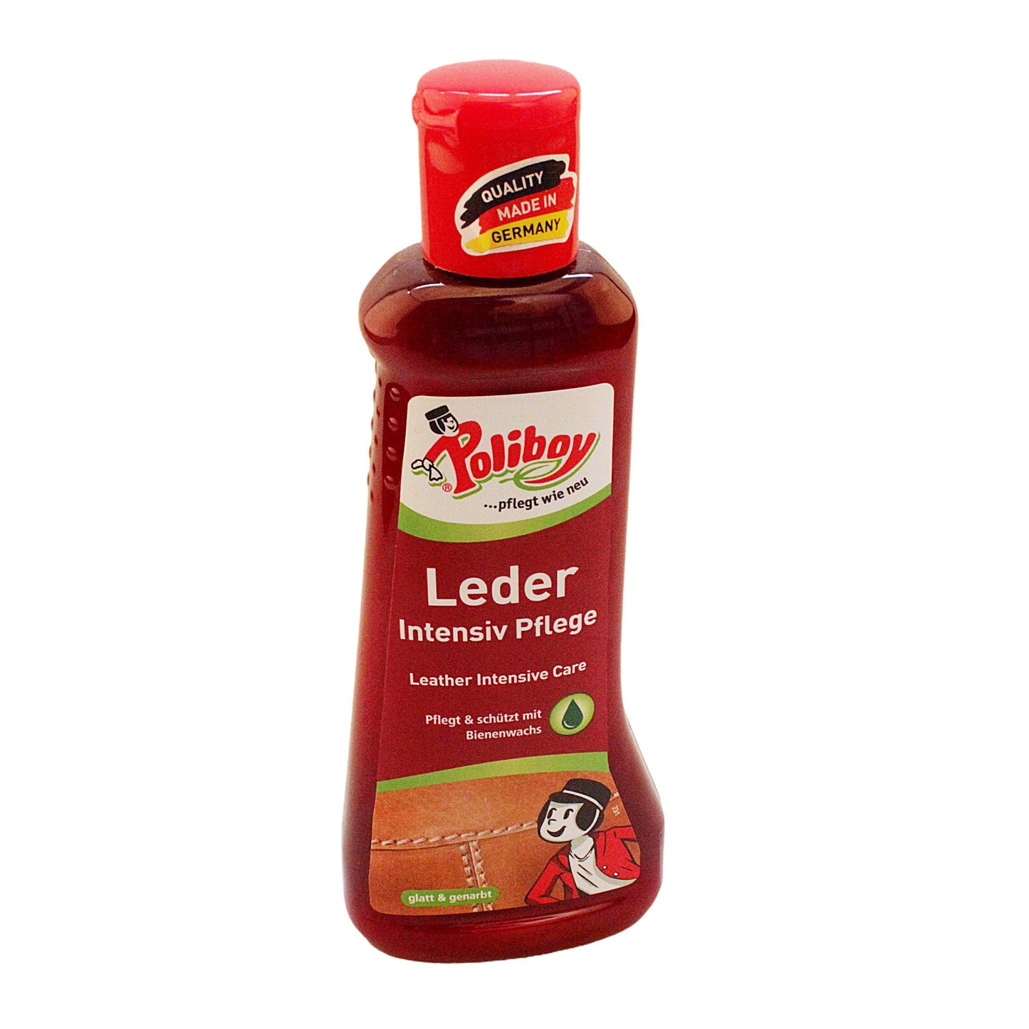 3x Poliboy Leder Intensiv Pflege 200ml Reinigung Möbel Auto Taschen Glattleder