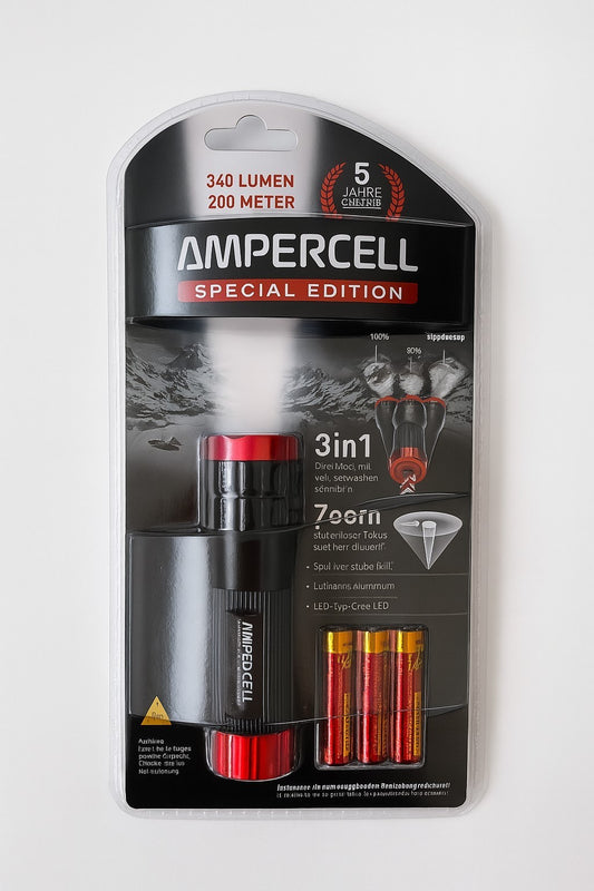 1 Taschenlampe Ampercell Special Edition 3in1 Arbeitslicht Leuchte Licht Outdoor