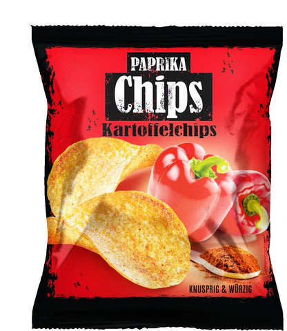 120 x 20g Tise Paprika Chips Pack würzig Wurfmaterial Wurfartikel Karneval Fasching Fasching