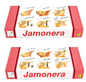 2 x Jamonera Schinkenhalter Schinkenständer Modell Banco Echtholz Holzständer
