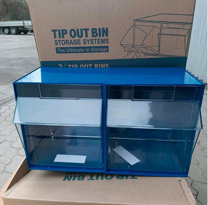 ALLIT Lagerkasten VarioPlus ProFlip2, blau, 600x310x350mm, kratzfeste Oberfläche