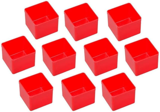 10x Allit Euro Plus Insert 45/1 Rot Einsatzboxen Boxen Kleinteilekisten