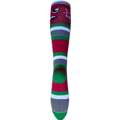 4er Set Overknee Socken bunt mit Monster Strümpfe Kniestrümpfe Baumwolle