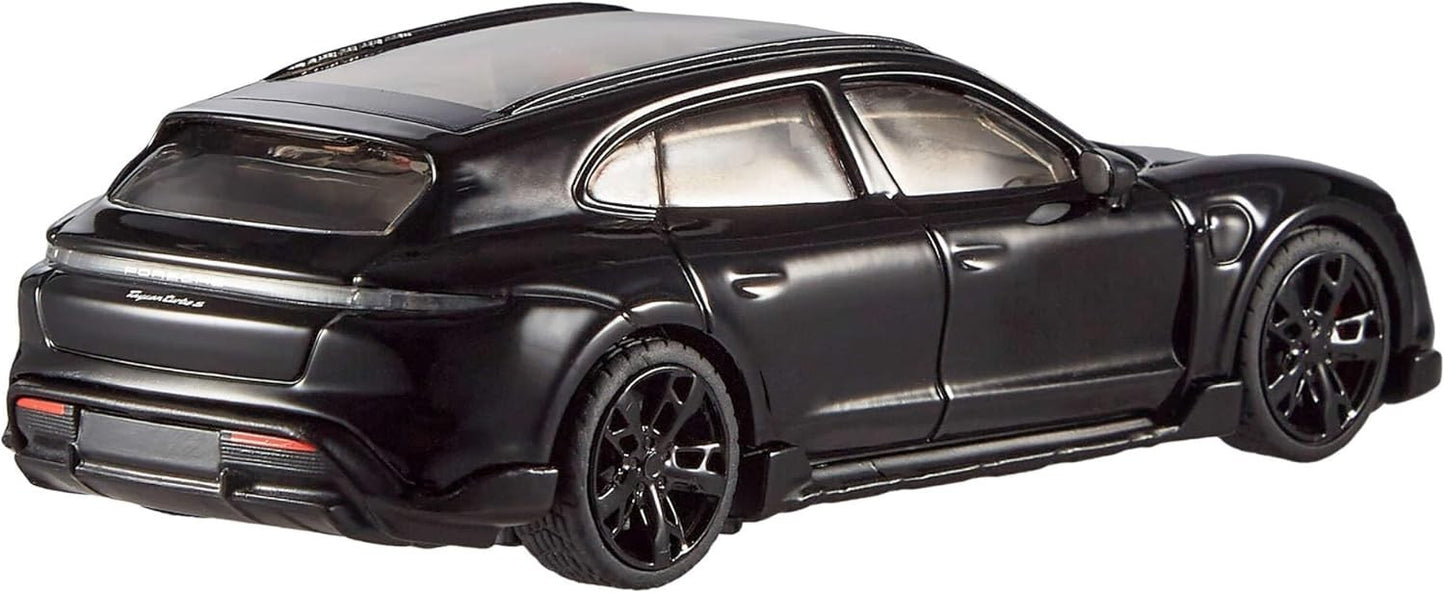 Hot Wheels HWT10 Premium 1:43 Porsche Taycan Turbo S Cross Turismo Schwarz