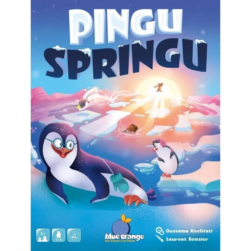 Pingu Springu Kooperatives Kinderspiel Geschicklichkeitspiel Pinguine Brettspiel