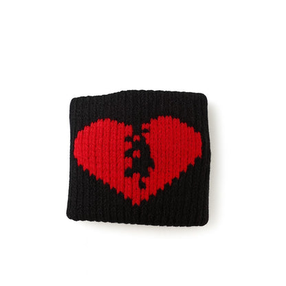 5er Set Fingerschweißband Schwarz Rot Herz Schweißband für Finger Fingersleeve