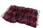 Schal Tuch Leoparden Muster Pink Fransen Halstuch Animal Print Kopftuch Mode