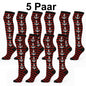 5x Anker Kniestrümpfe Strümpfe Streifen Punk Festival Gothic Clubwear rot club