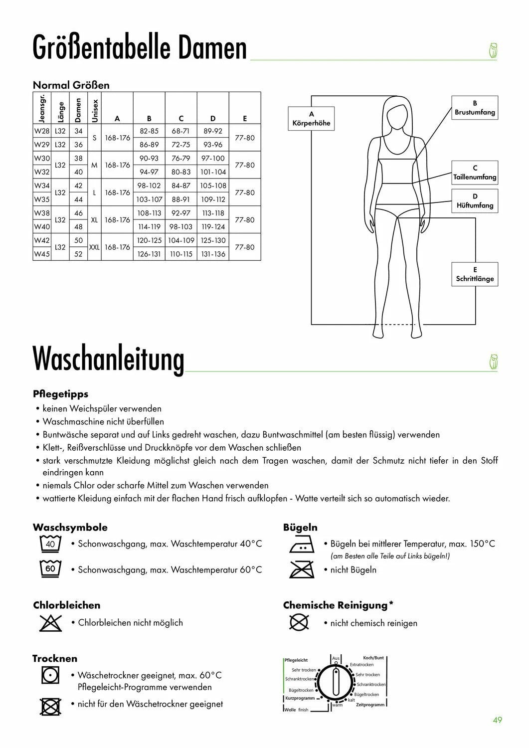 Leibwächter Bundhose Damen Flex-Line Arbeitshose Workwear Hose Frauen Größe 34