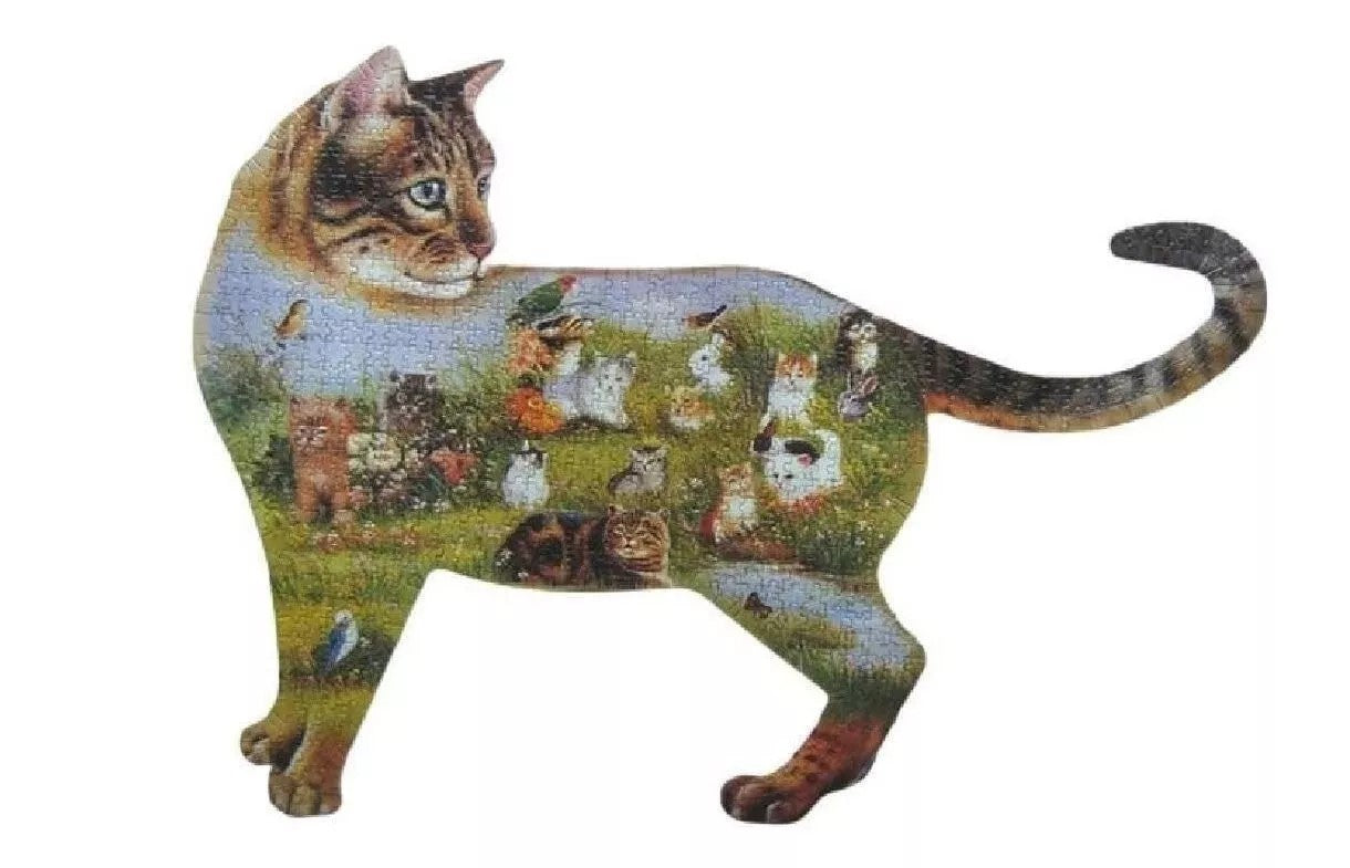 Joka Konturenpuzzle Katze 750 tlg. Puzzle Spiel Katzen Kätzchen Katzenpuzzle