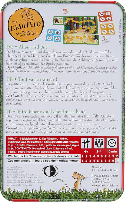 Schmidt 51276 Der Grüffelo Mitbringspiel Metalldose Alles wird Gut Kinderspiel