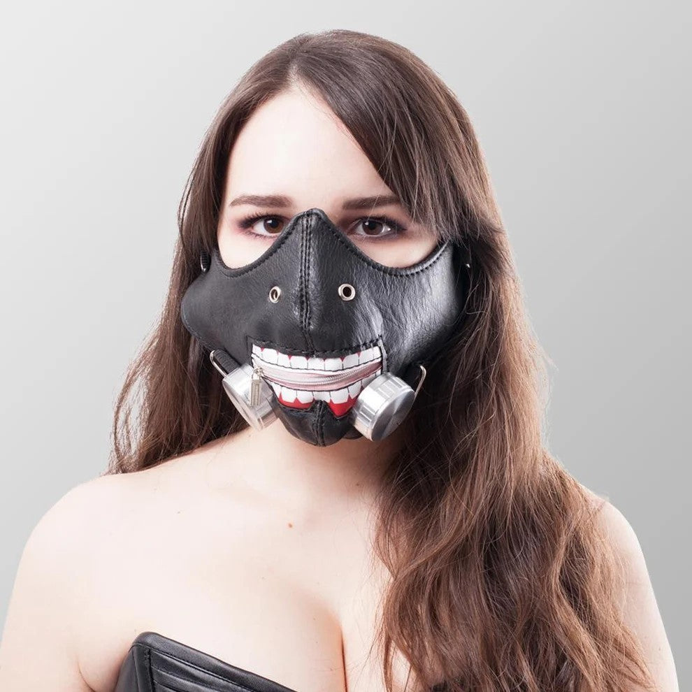 Maske Tokyo Ghoul Ken Kaneki Halbmaske Gesichtsmaske Cosplay Halloween Grusel