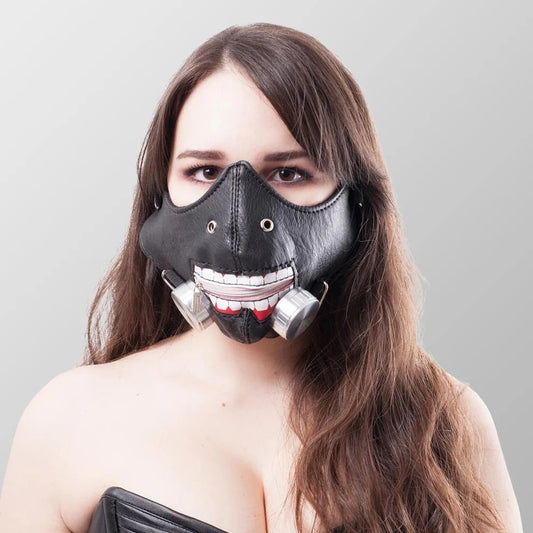 Maske Tokyo Ghoul Ken Kaneki Halbmaske Gesichtsmaske Cosplay Halloween Grusel
