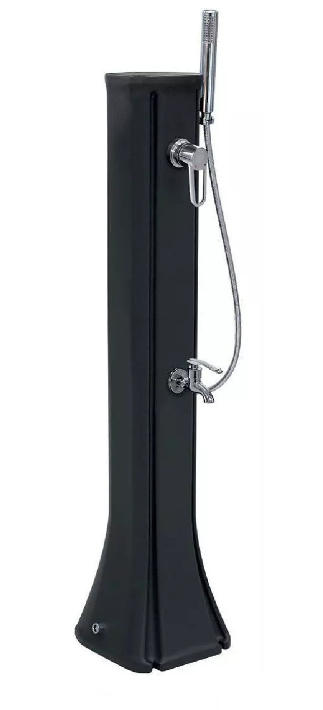 FORMIDRA Solardusche HAPPY GO 23L Gartendusche Campingdusche Pooldusche black
