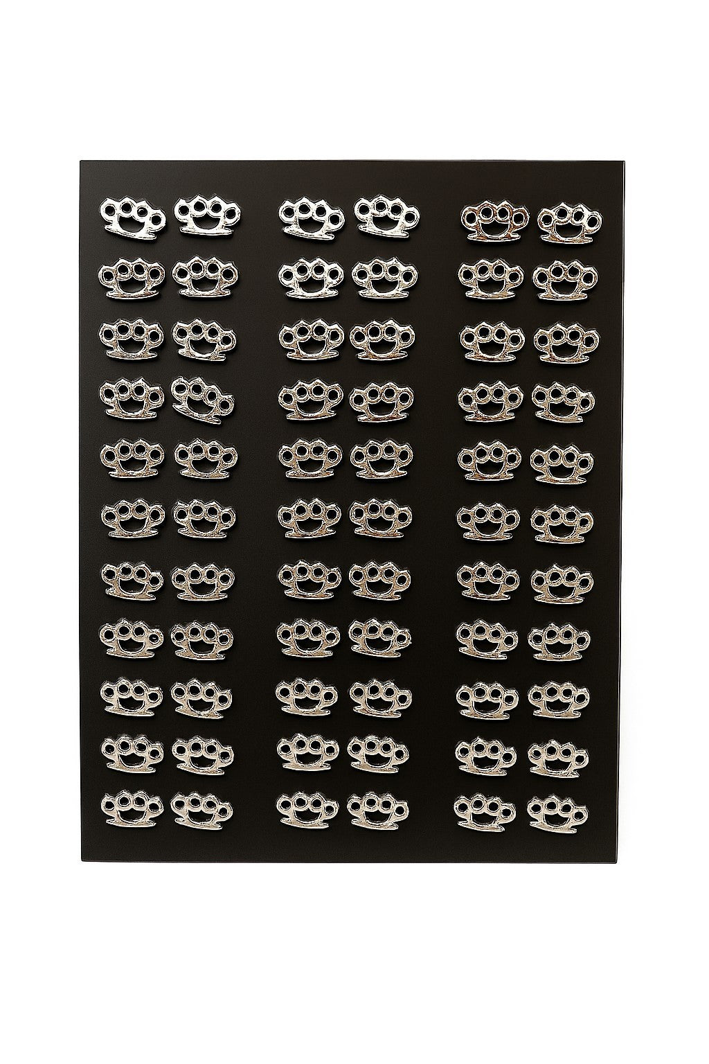 36 Paar Ohrringe Schlagring-Design Silber Ohrschmuck Accessoires Modeschmuck