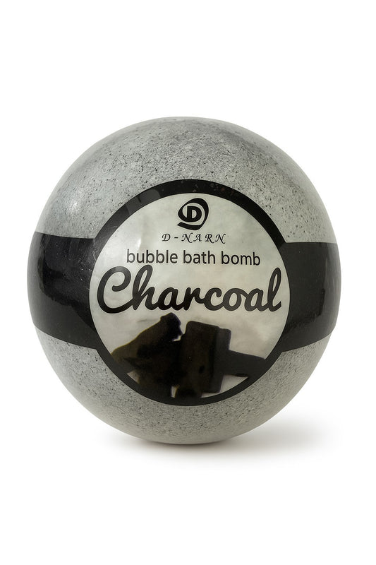 1x Badebombe Aktivkohle Thailand Handgemacht Bubble Bath Bomb Wellness Badekugel