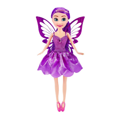 Zuru Sparkle Girlz Lila Fairy Princess Puppe Fee Feenpuppe Spielpuppe Kegel