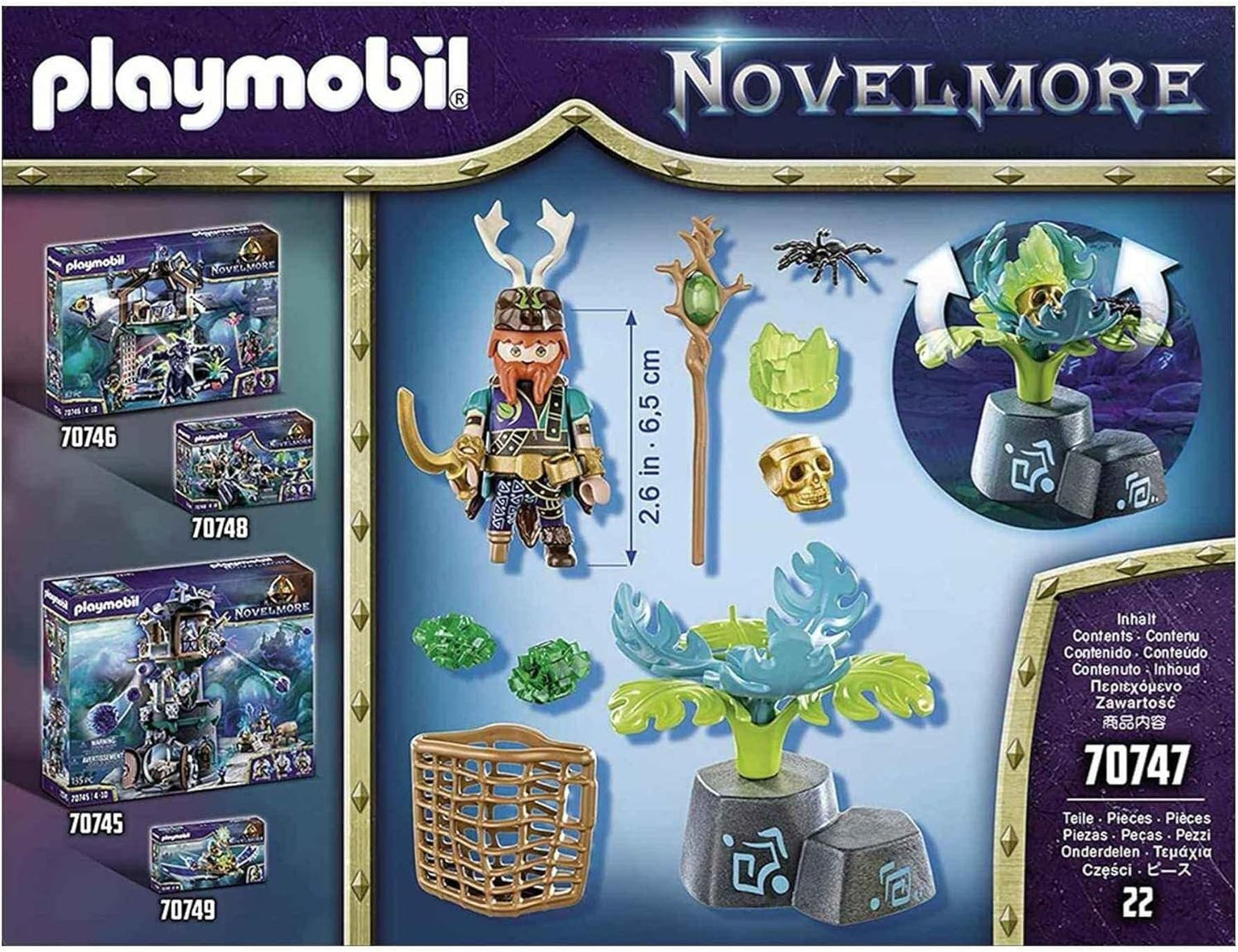 Playmobil 70747 Novelmore Violet Vale Magier der Pflanzen Spielzeug Zauberer