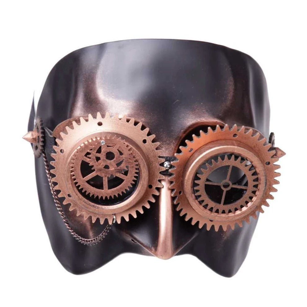 Venezianische Steampunk Maske Schwarz Maskenball Cosplay Festivals Halloween
